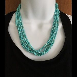 Beautiful turquoise stones necklace
